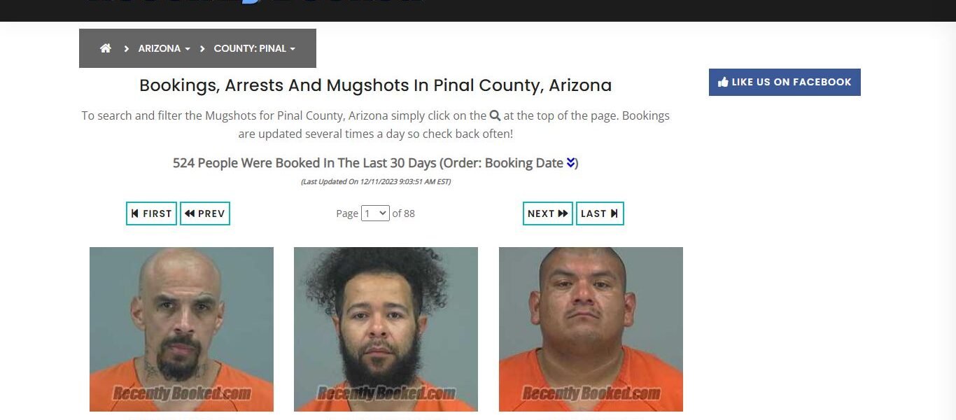 pinal county mugshots